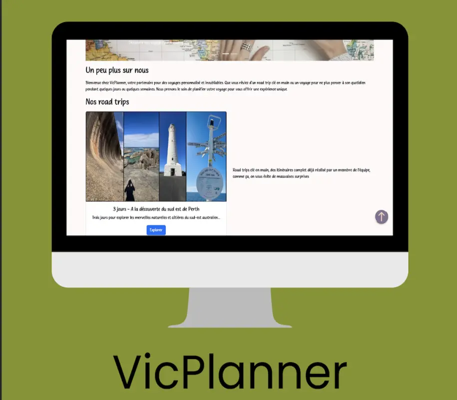 Projet d'agence de voyage fictif - VicPlanner